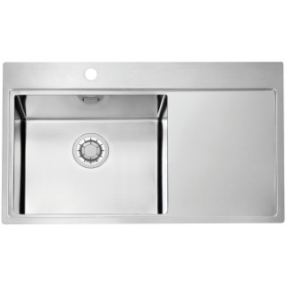 Kuchyňský dřez Alveus Pure 50 QC Satin, levý