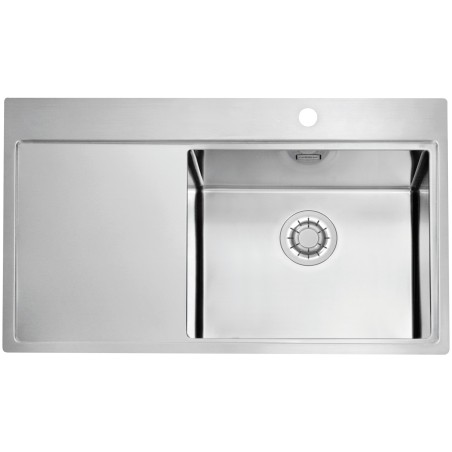 Kuchyňský dřez Alveus Pure 50 QC Satin, pravý Kuchyňský dřez Alveus Pure 50 QC Satin, pravý