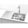 Kuchyňský dřez Alveus Pure 50 QC Satin, pravý Kuchyňský dřez Alveus Pure 50 QC Satin, pravý