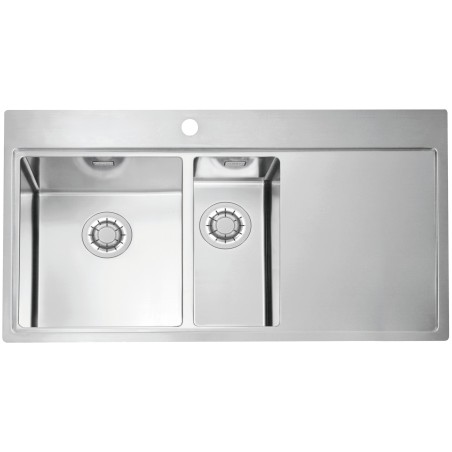 Kuchyňský dřez Alveus Pure 60 QC Satin, levý