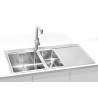 Kuchyňský dřez Alveus Pure 60 QC Satin, levý Kuchyňský dřez Alveus Pure 60 QC Satin, levý