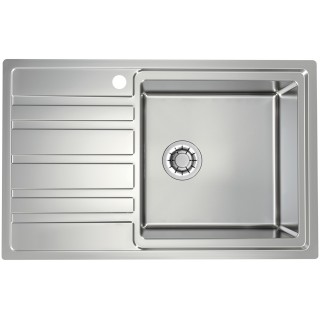 Kuchyňský dřez Alveus Rando 30 QC Satin, pravý, pro přesahovou nebo integrovanou montáž