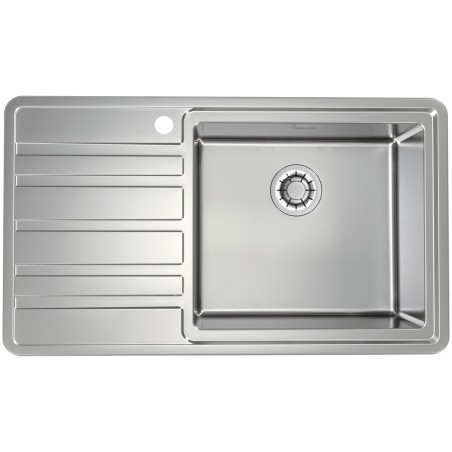 Kuchyňský dřez Alveus Rando 50 QC Satin, pravý, pro horní montáž Kuchyňský dřez Alveus Rando 50 QC Satin, pravý, pro horní montáž
