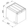 Odpadkový koš Franke Cube 40, 2x 14 l Odpadkový koš Franke Cube 40, 2x 14 l