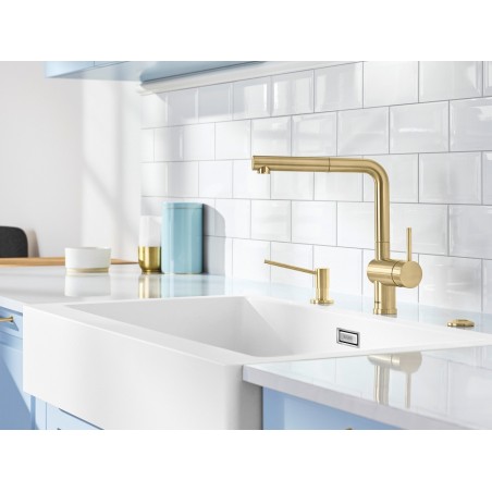 Dávkovač saponátu Blanco Torre Saténově zlatá, 300 ml