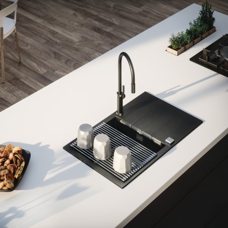 Kuchyňský dřez Alveus Cadit 20 QC Carbon A91 Kuchyňský dřez Alveus Cadit 20 QC Carbon A91