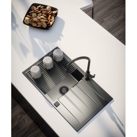 Kuchyňský dřez Alveus Cadit 20 Black Edition Deep Black A90 Kuchyňský dřez Alveus Cadit 20 Black Edition Deep Black A90