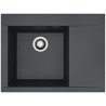 Kuchyňský dřez Alveus Pure-G 60 QC Deep Black A90, levý