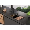 Kuchyňský dřez Alveus Pure-G 70 Black Edition Deep Black A90, levý