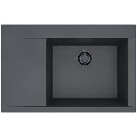 Kuchyňský dřez Alveus Pure-G 70 Black Edition Deep Black A90, pravý