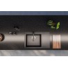 Kuchyňský dřez Alveus Pure-G 70 Black Edition Deep Black A90, pravý