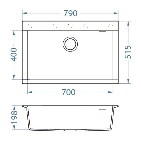 Kuchyňský dřez Alveus Pure-G 40 QC Ivory A20