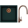Set Schock S31-9 (dřez Kiruna N-100 Ivy + baterie Kavus.120 Copper brushed)