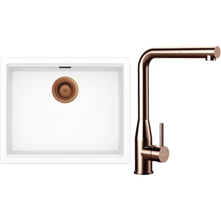 Set Schock S32-19 (dřez Kiruna N-100L Day + baterie Keto.120 Copper brushed)