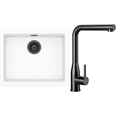 Set Schock S32-20 (dřez Kiruna N-100L Day + baterie Keto.120 Gunmetal brushed)