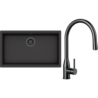 Set Schock S33-10 (dřez Kiruna N-100XL Dusk + baterie Kavus.120 Gunmetal brushed + komponenty...