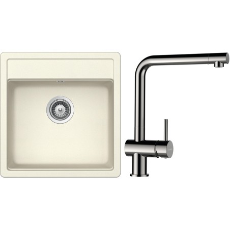 Set Schock S10-3 (dřez Mono N-100S Magnolia + baterie Epos Nerezový vzhled)