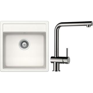 Set Schock S10-3 (dřez Mono N-100S Polaris + baterie Epos Nerezový vzhled)