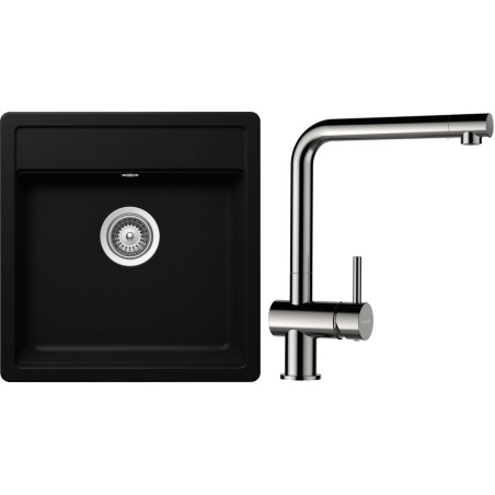 Set Schock S10-3 (dřez Mono N-100S Puro + baterie Epos Nerezový vzhled)