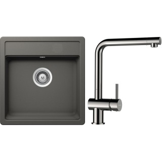 Set Schock S10-3 (dřez Mono N-100S Silverstone + baterie Epos Nerezový vzhled)