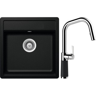 Set Schock S10-9 (dřez Mono N-100S Magma + baterie SC-530.120 Magma)