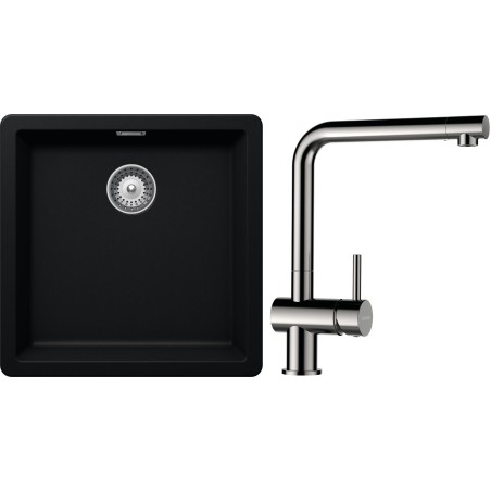 Set Schock S11-3 (dřez Greenwich N-100 Puro + baterie Epos Nerezový vzhled)