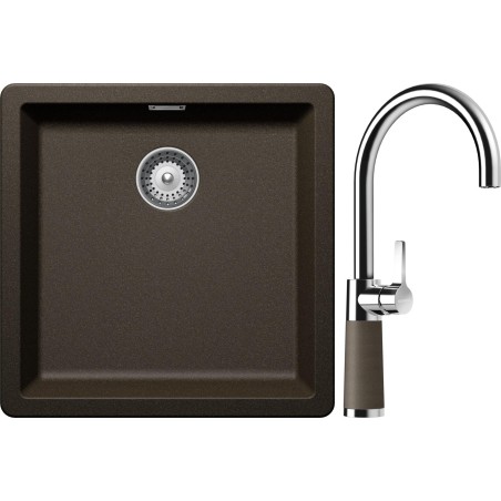 Set Schock S11-6 (dřez Greenwich N-100 Bronze + baterie SC-520 Bronze)