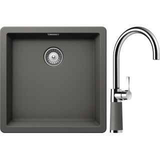 Set Schock S11-6 (dřez Greenwich N-100 Silverstone + baterie SC-520 Silverstone)