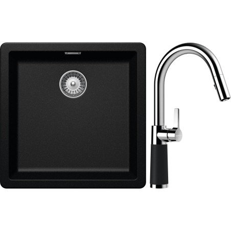 Set Schock S11-7 (dřez Greenwich N-100 Magma + baterie SC-520.120 Magma)