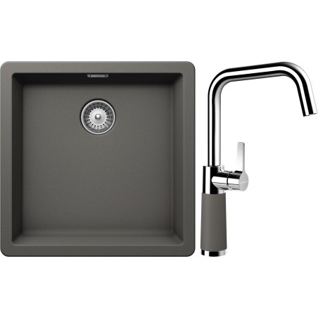 Set Schock S11-8 (dřez Greenwich N-100 Silverstone + baterie SC-530 Silverstone)