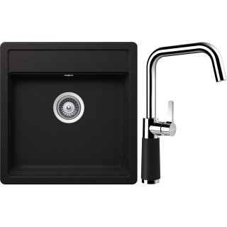 Set Schock S23-10 (dřez Nemo N-100S Nero + baterie SC-530 Nero)