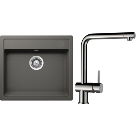 Set Schock S9-3 (dřez Mono N-100 Silverstone + baterie Epos Nerezový vzhled)