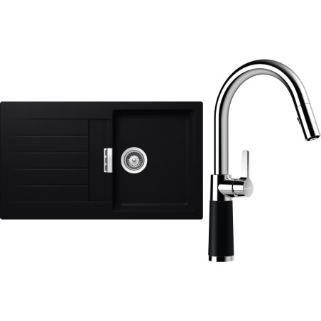 Set Schock S1-7 (dřez Signus D-100 Puro + baterie SC-520.120 Puro)