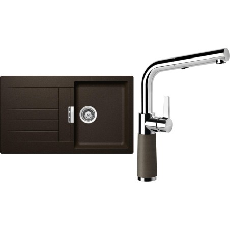 Set Schock S1-11 (dřez Signus D-100 Bronze + baterie SC-540.120 Bronze)