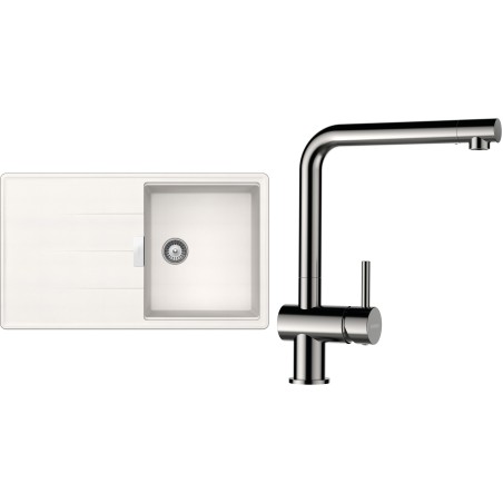 Set Schock S16-3 (dřez Tia D-100 Polaris + baterie Epos Nerezový vzhled)