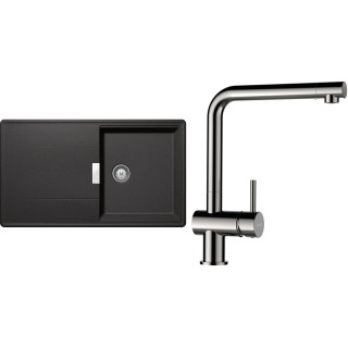 Set Schock S16-3 (dřez Tia D-100 Stone + baterie Epos Nerezový vzhled)