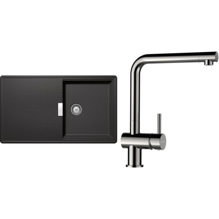 Set Schock S16-3 (dřez Tia D-100 Stone + baterie Epos Nerezový vzhled)