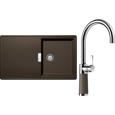 Set Schock S16-6 (dřez Tia D-100 Bronze + baterie SC-520 Bronze)