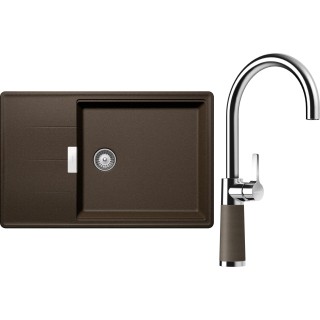 Set Schock S17-6 (dřez Tia D-100LS Bronze + baterie SC-520 Bronze)