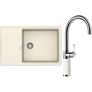 Set Schock S17-6 (dřez Tia D-100LS Magnolia + baterie SC-520 Magnolia)