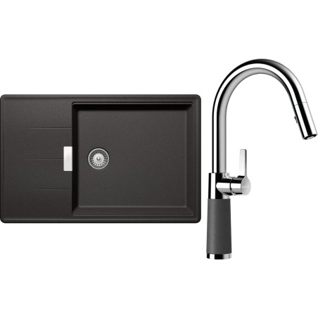 Set Schock S17-7 (dřez Tia D-100LS Stone + baterie SC-520.120 Stone)