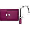 Set Schock S17-9 (dřez Tia D-100LS Berry + baterie SC-530.120 Berry)