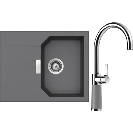 Set Schock S18-8 (dřez Manhattan D-100XS Croma + baterie SC-520 Croma)