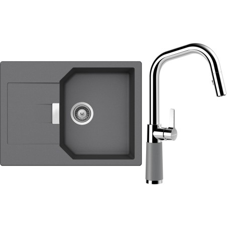 Set Schock S19-11 (dřez Manhattan D-100S Croma + baterie SC-530.120 Croma)