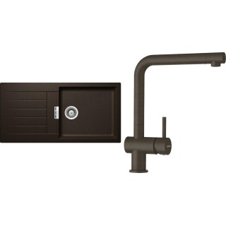 Set Schock S2-1 (dřez Signus D-100L Bronze + baterie Epos Bronze)