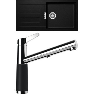 Set Schock S2-5 (dřez Signus D-100L Magma + baterie SC-510.120 Magma)