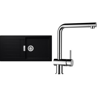 Set Schock S2-12 (dřez Signus D-100L Puro + baterie Epos Chrom)