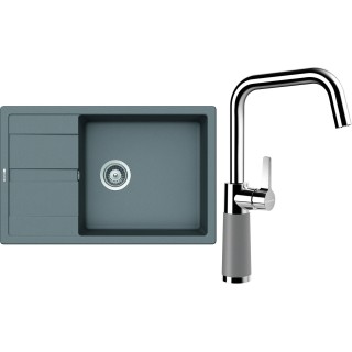 Set Schock S22-10 (dřez Manhattan D-100LS Croma + baterie SC-530 Croma)