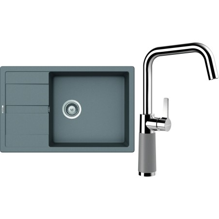 Set Schock S22-10 (dřez Manhattan D-100LS Croma + baterie SC-530 Croma)