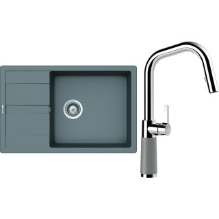 Set Schock S22-11 (dřez Manhattan D-100LS Croma + baterie SC-530.120 Croma)